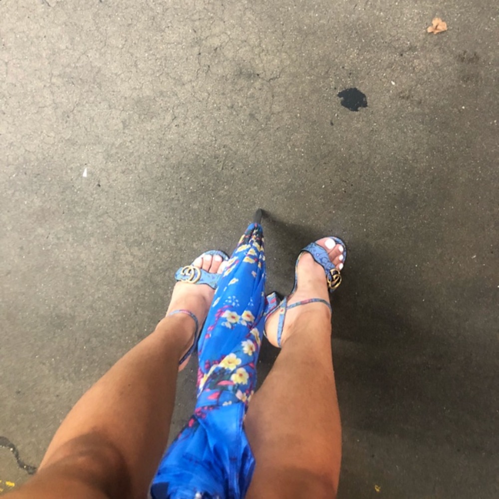 Gucci floral sandal